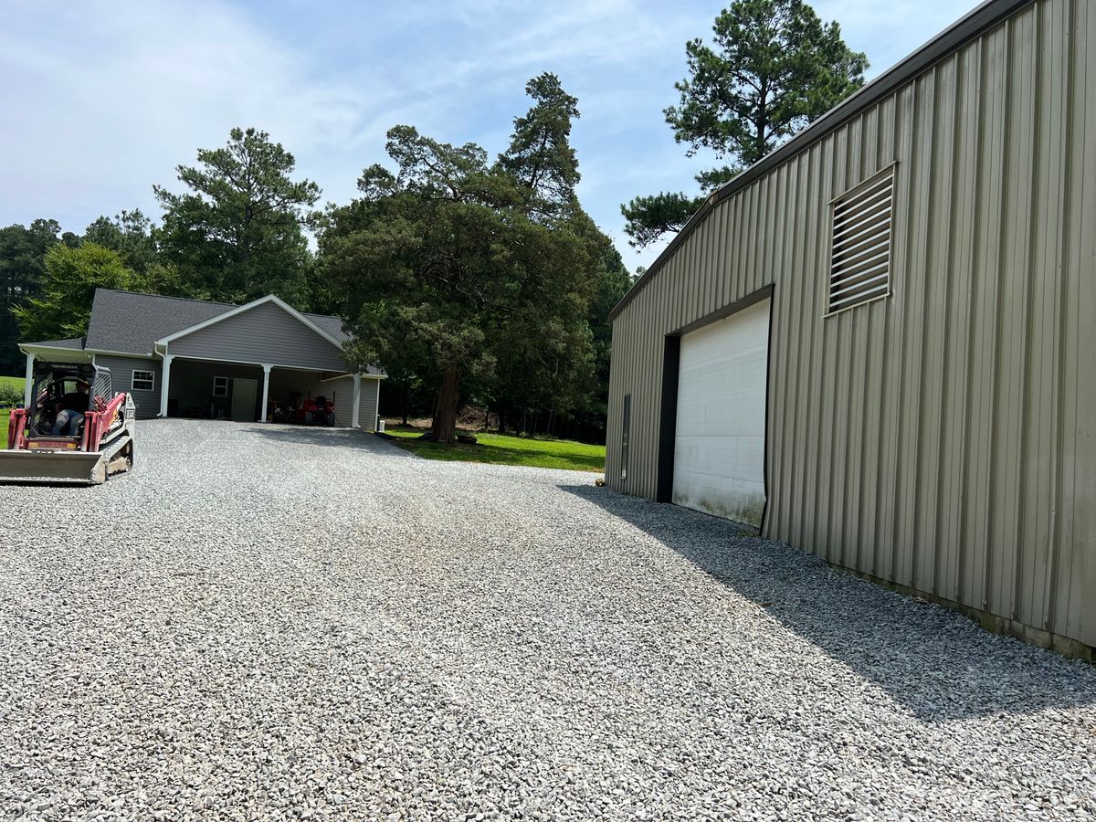 Grading for KM Landworks in Moncure ,  NC