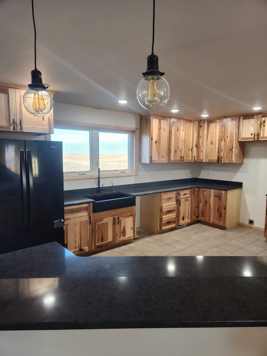 Kitchen Renovation for Pinewood Construction. LLC in Miles City, MT