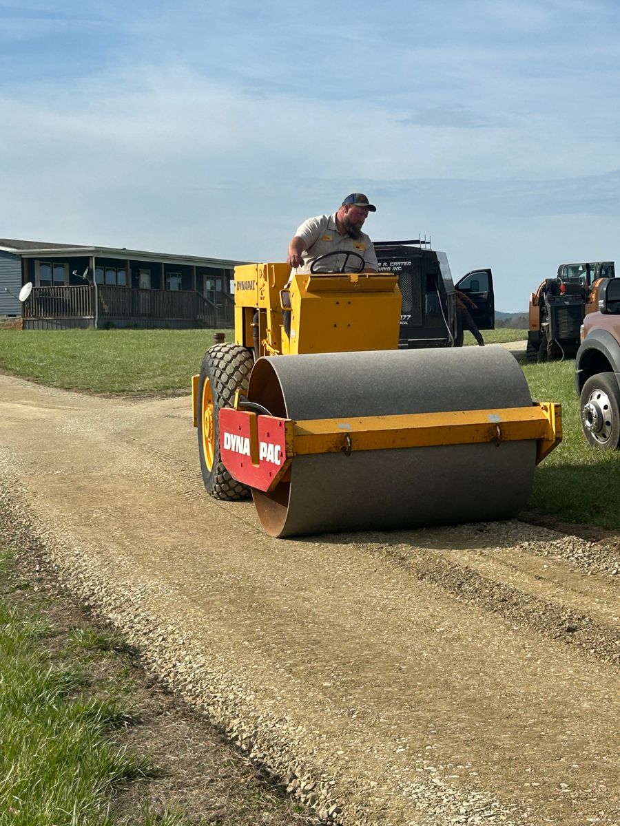 Grading for James R Carter Paving in Roanoke, VA