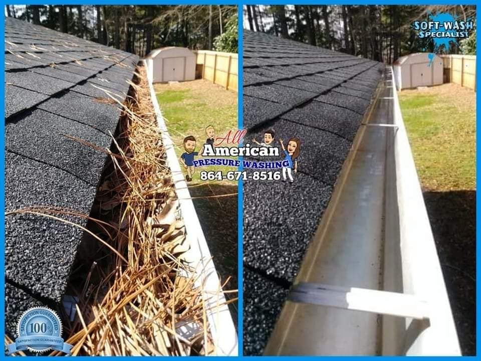 Gutter Cleaning for All American Pressure Washing in Easley, SC