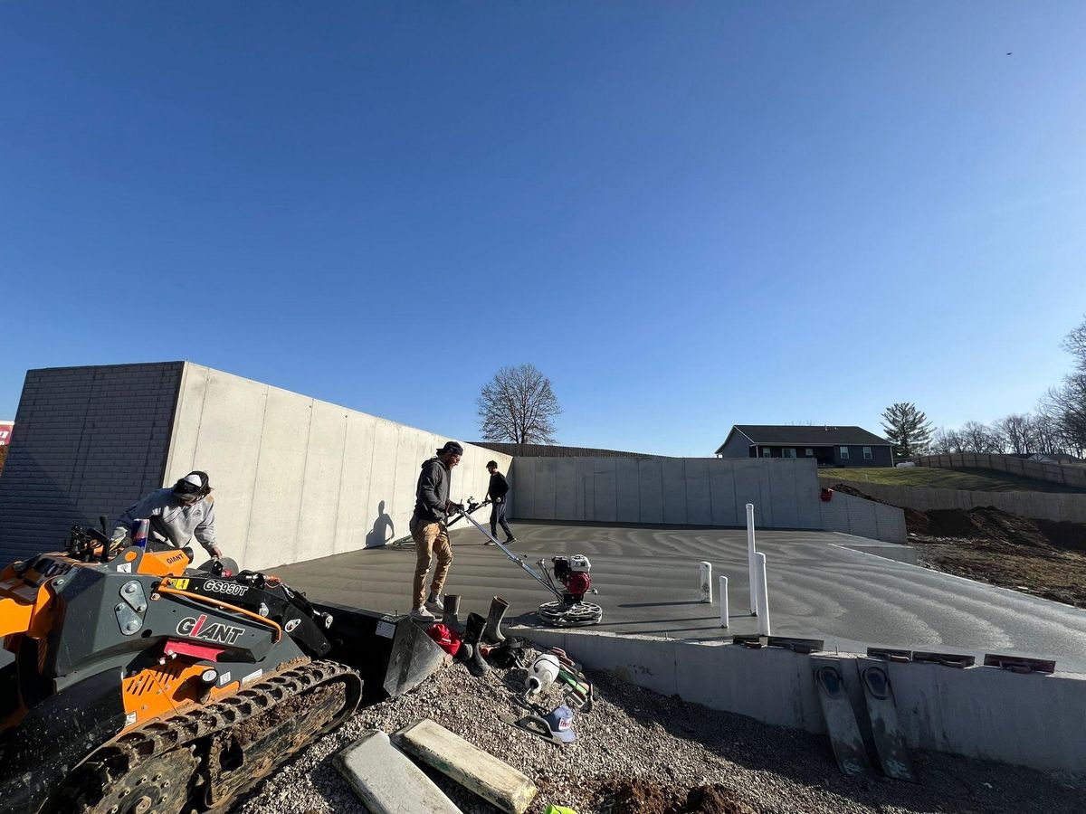 Basement, Block-Wall, Poured-Wall, & Other Foundations for Whitfield Concrete Construction in Solsberry, IN