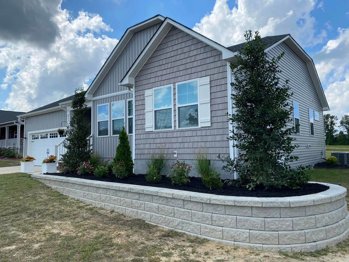 Retaining Wall Installation for Superior Lawn Solution in Coats, NC
