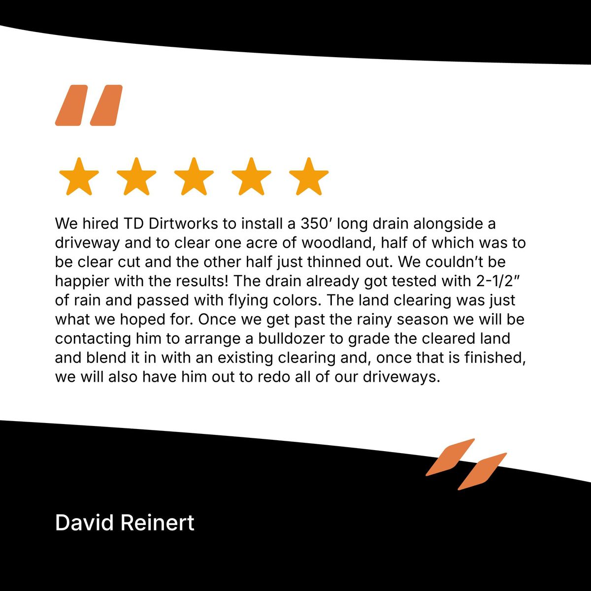 Drainage Installation for TD Dirtworks in Tracy City, TN