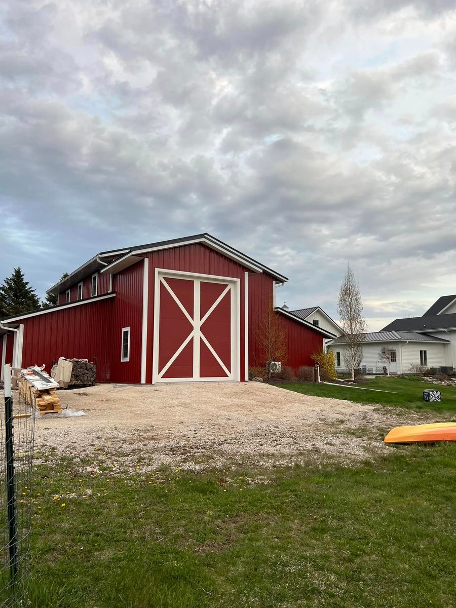 Pole Barn Construction for Lake Ridge Construction LLC in Kiel, WI