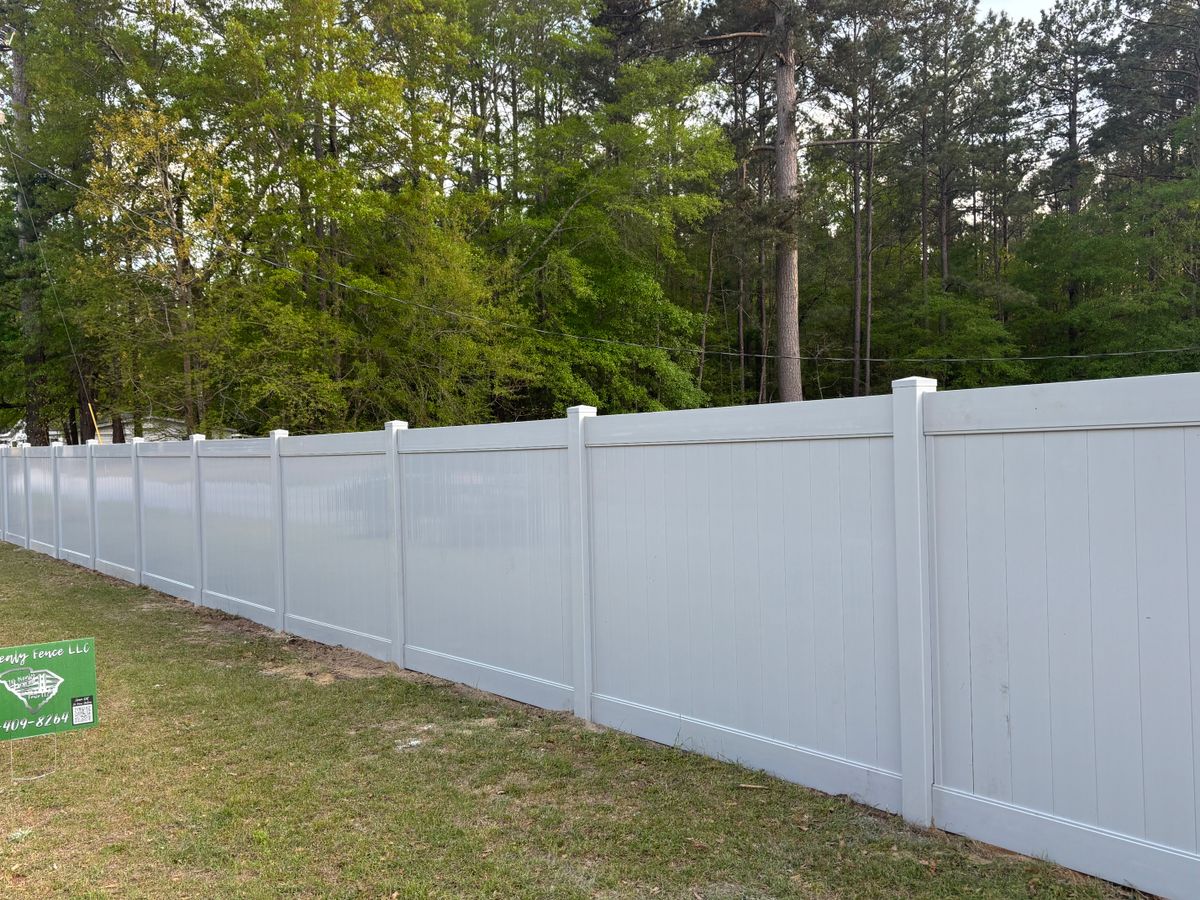 Vinyl Fence for JB Nealy Fence in Elgin, SC