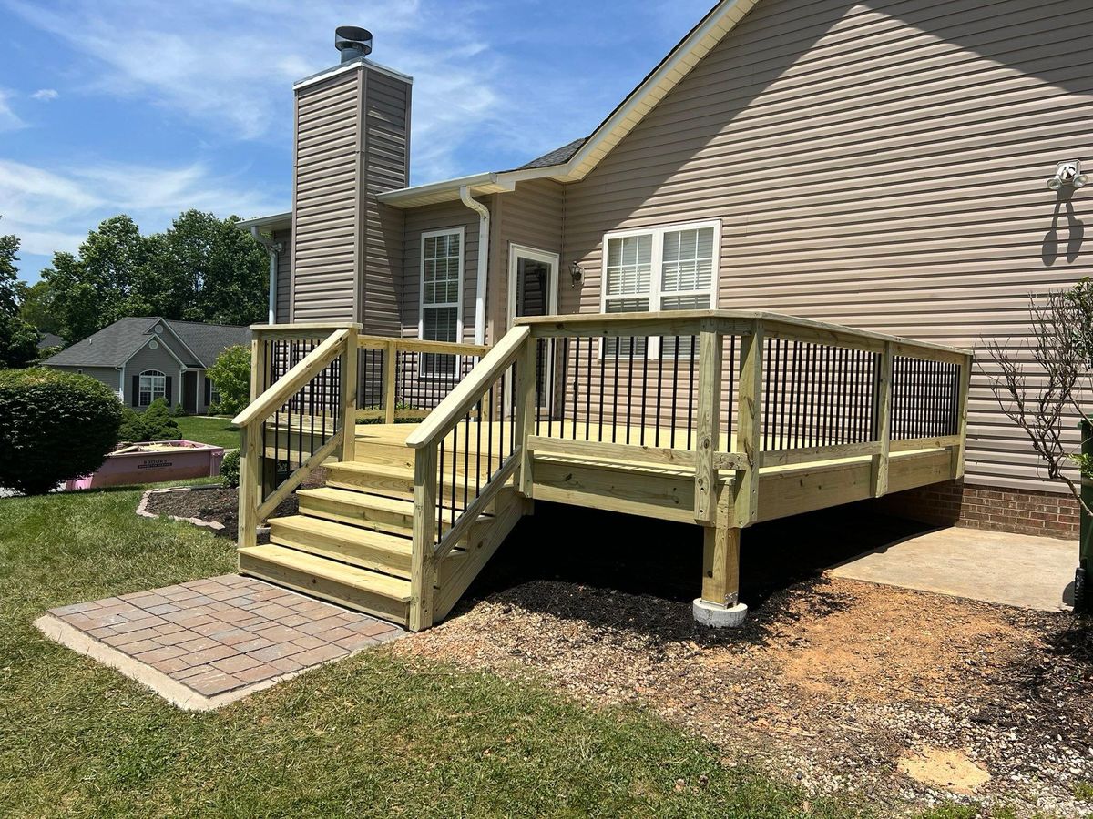 Deck & Patio Installation for Redwood Construction in Asheville, NC