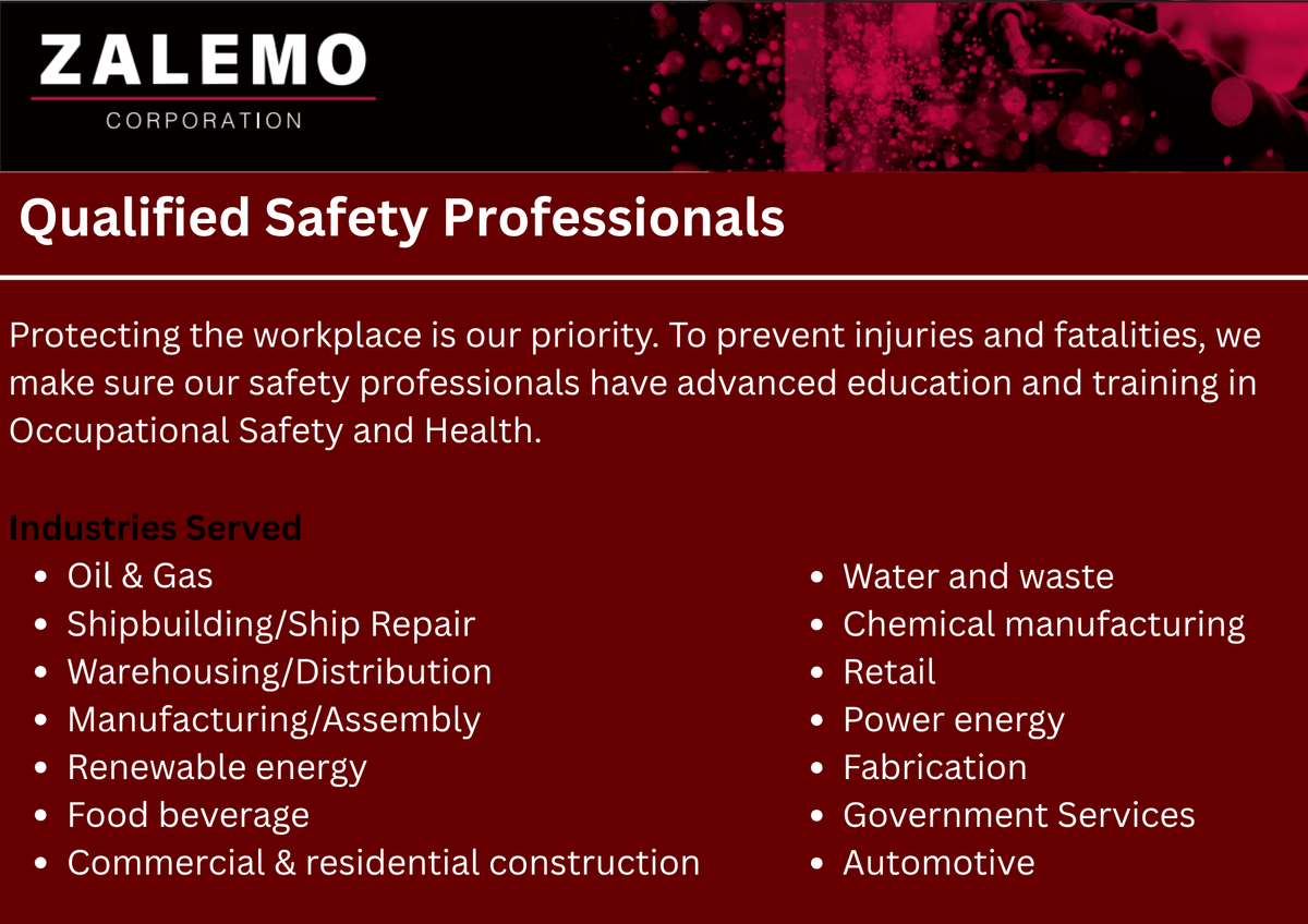 Safety Staffing for ZALEMO in Houston, TX