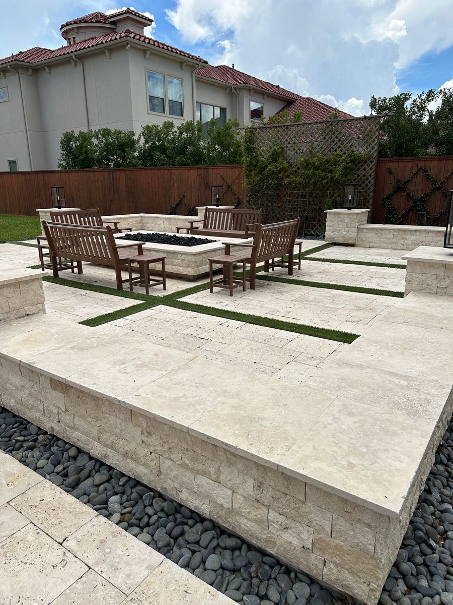 Concrete Resurfacing for Texas Curb N Borders in Houston, TX