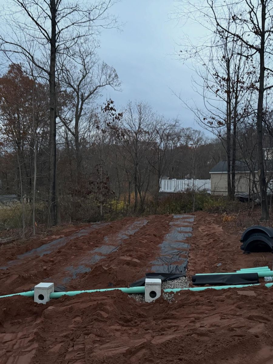 Underground utilities for Triple C’s Excavation in Ashford, CT