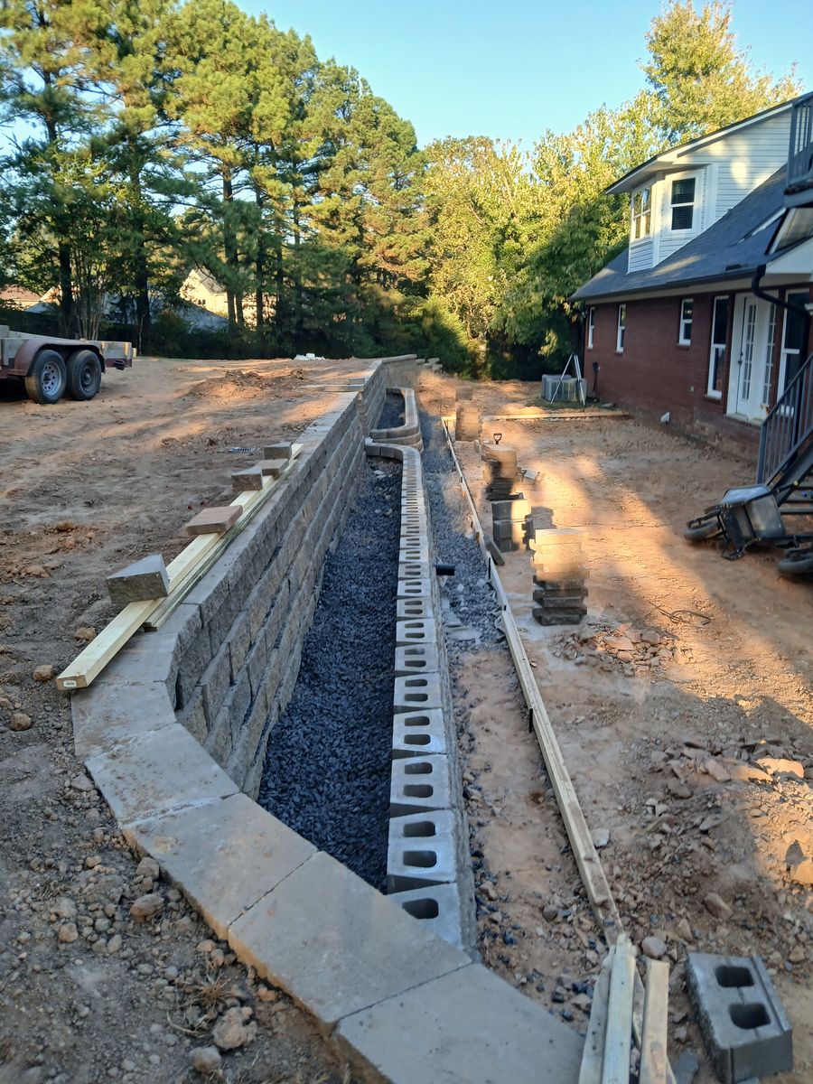 Patio Design & Construction for Mendoza landscaping and lawn care in England, AR