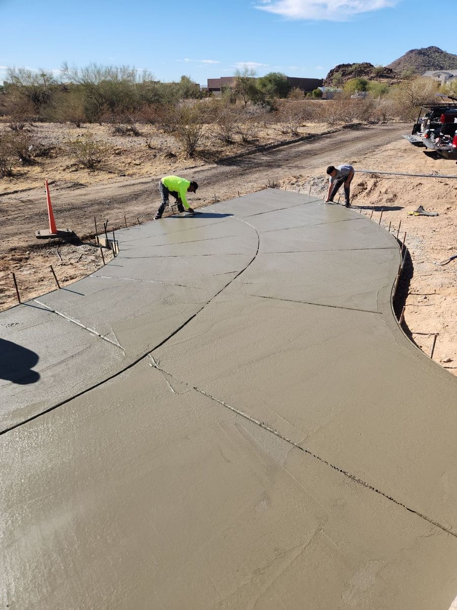 Sidewalk and Driveway Installation for Rockin Custom Concrete  in Litchfield Park, AZ