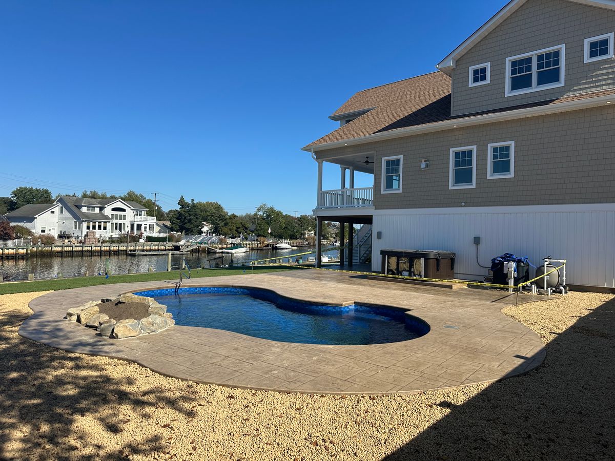 Concrete Driveway Installation for DiDaniele Masonry in Tuckerton, NJ