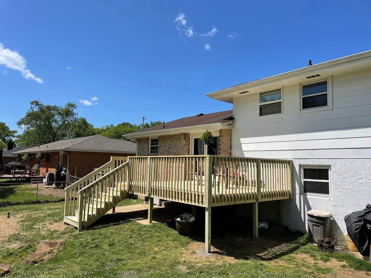 Framing and deck construction for Reed Construction Services LLC in Cartersville, GA