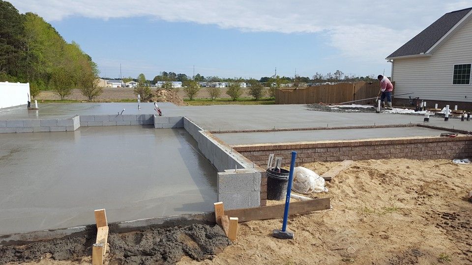 Concrete Driveway installation for Concrete Cowboyz in Greenville, NC