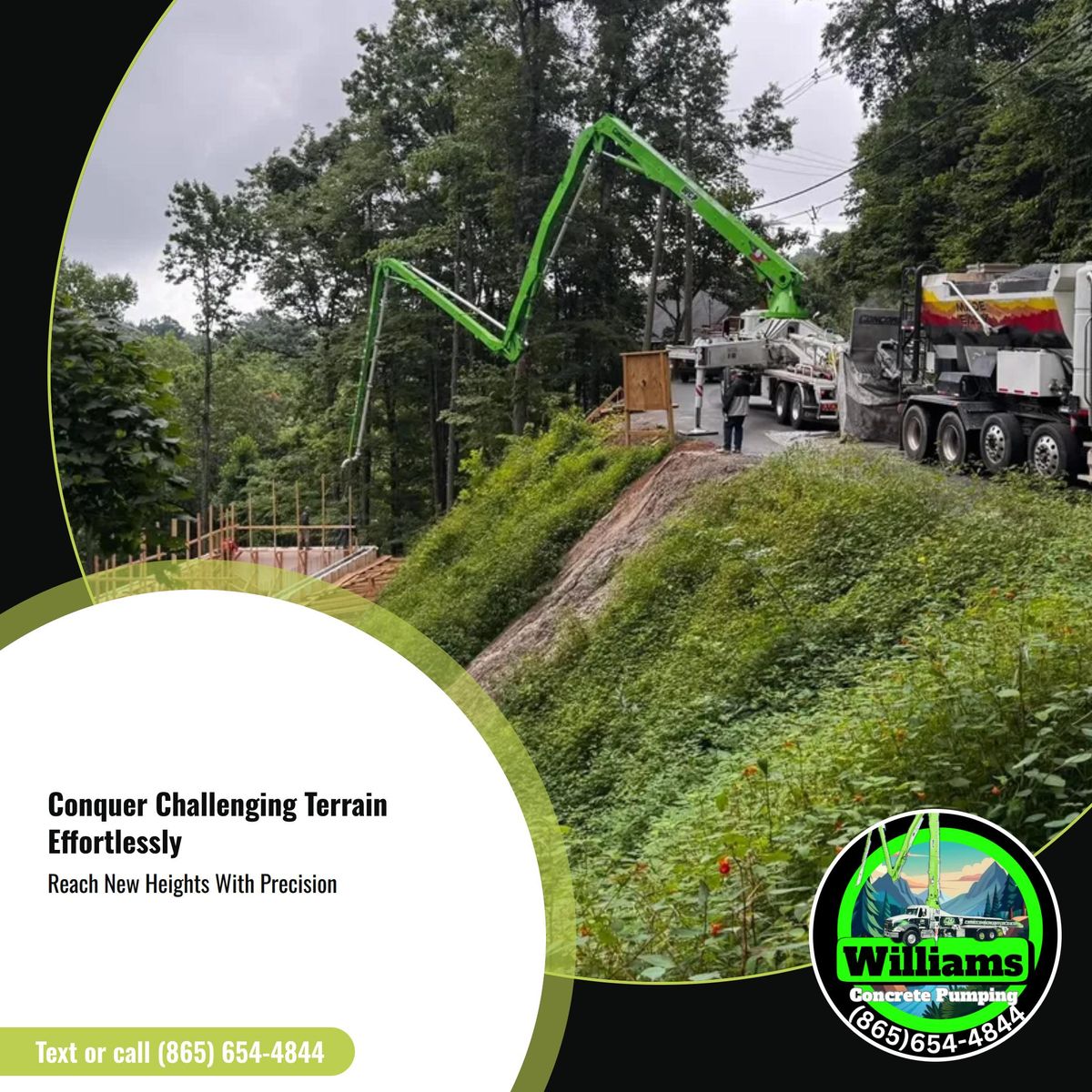 Line Pumping for Williams Concrete Pumping in Knoxville, Tennessee