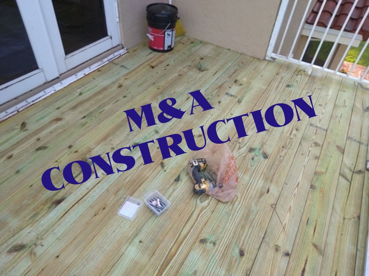 Deck & Patio Installation for M&A Construction in Southwest Ranches, FL