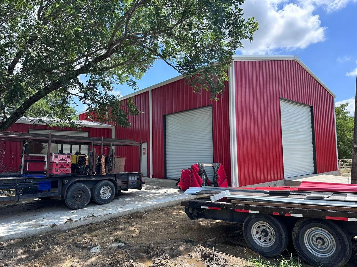 Metal Building Welding and Fabricating for BCS Construction in Springtown, TX