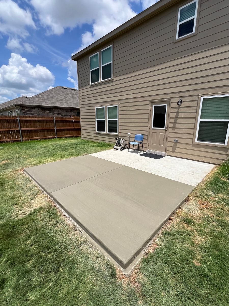 Patio Design & Installation for BW Concrete Contracting LLC in Fort Worth, TX