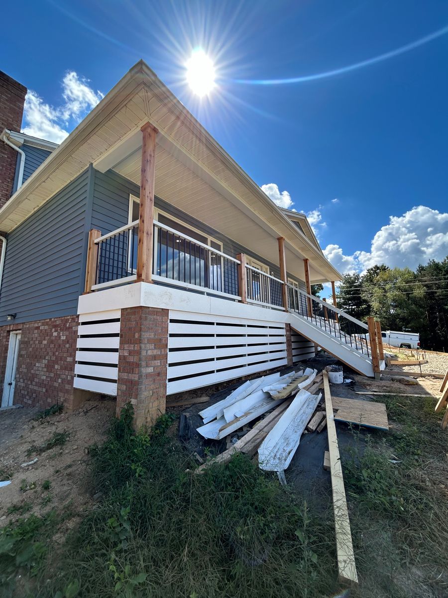Deck & Patio Installation for E&H Contracting in Staunton, VA