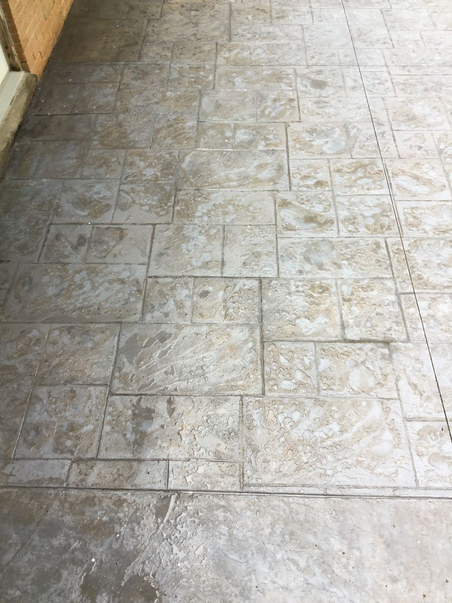 Stamped Concrete Installation for Lake Erie Companies in Grand River, OH