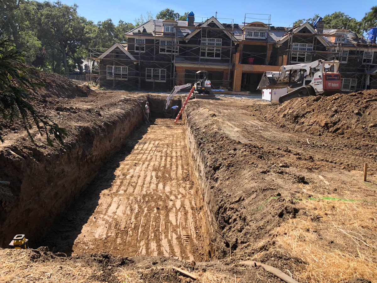 Excavation for Morales Concrete in Santa Clara, CA