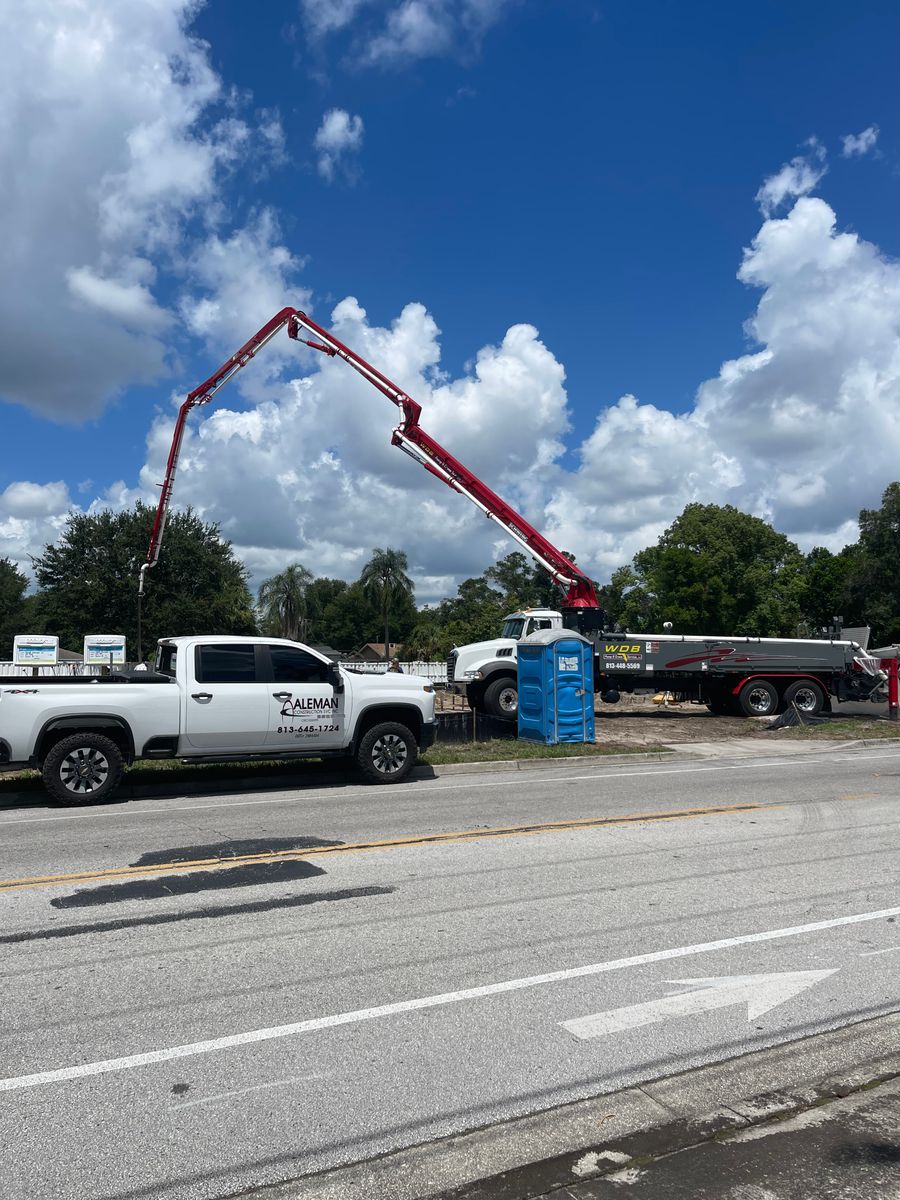 Boom Pump Dispatch for Aleman Construction Services in Tampa,  FL