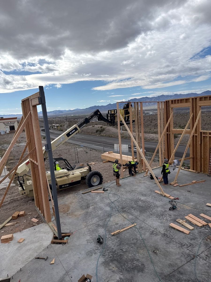 Framing for Ant Farm Construction in Kingman, AZ