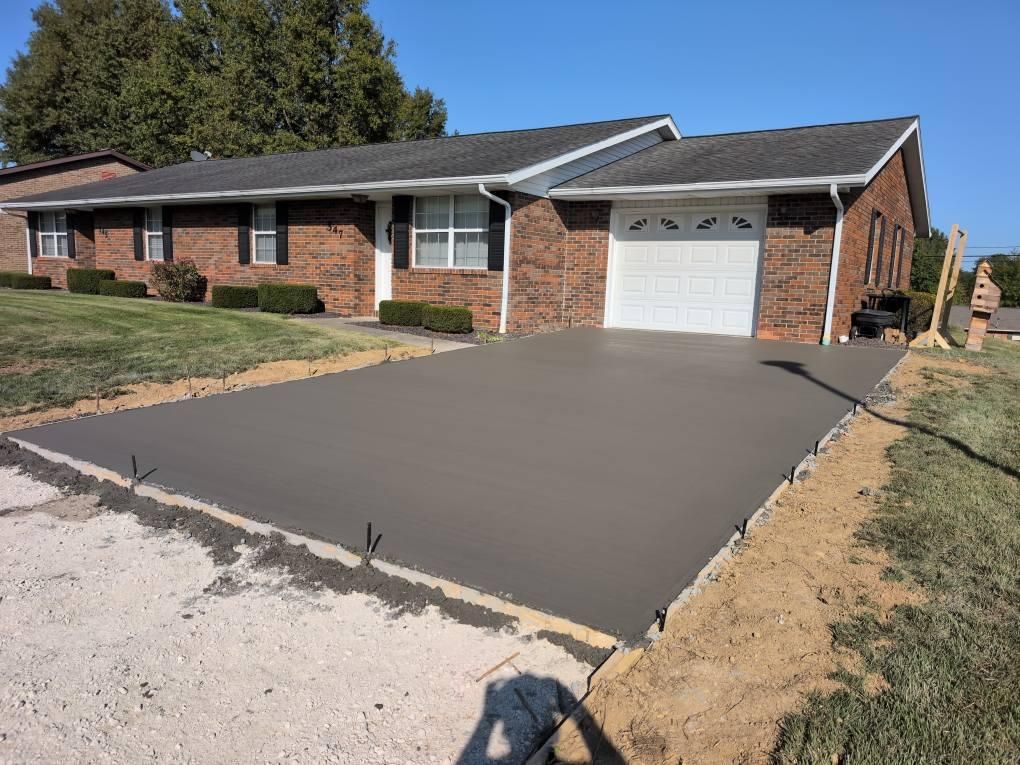 Driveway Construction for J&S Mowing & More in Huntingburg, IN