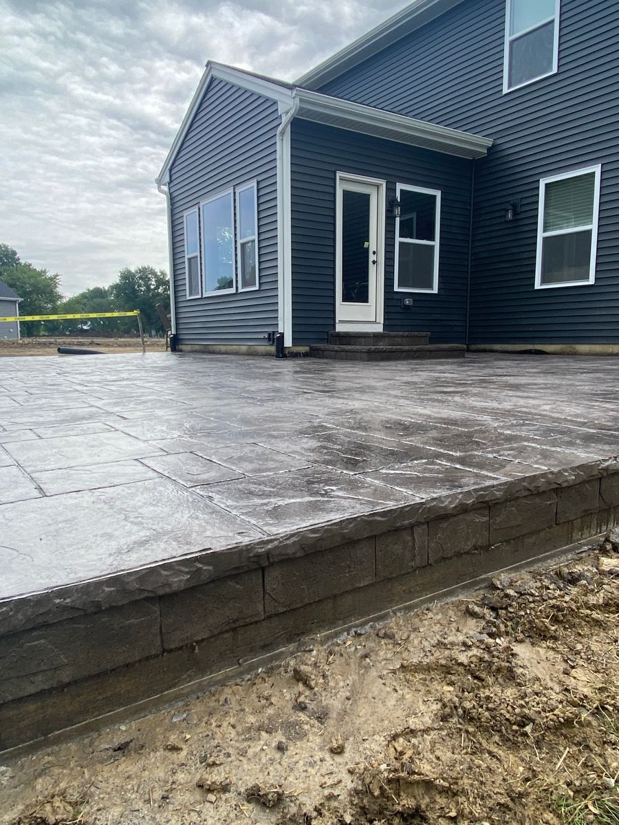 Patio Design & Installation for Fuentes Concrete Construction in Hammond, IN