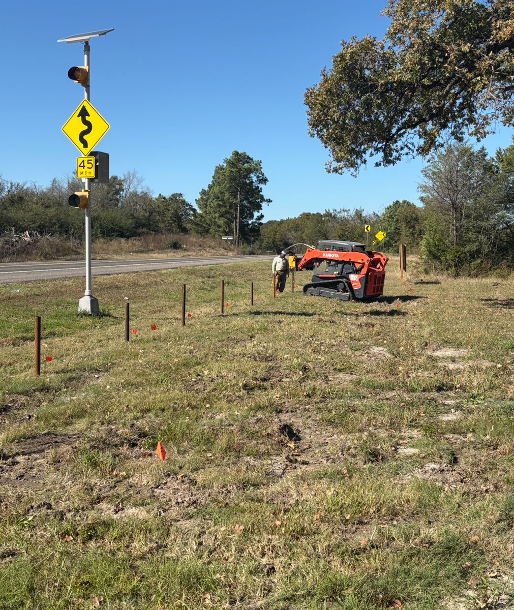 Pipe Entrances for Landers Ranch Services in Grimes County, TX