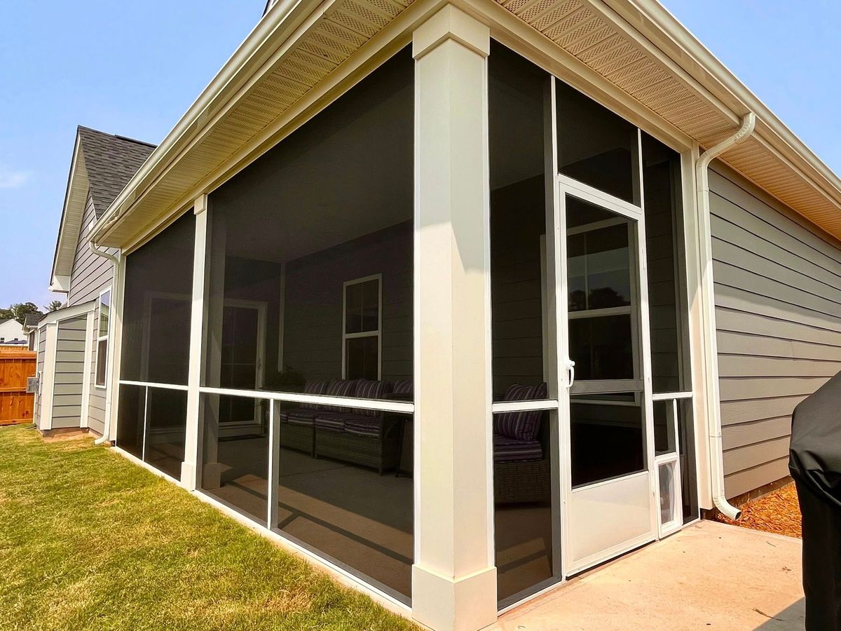 Screen Porch Design and Installation for Cool Hand Home Improvements in Spartanburg, SC