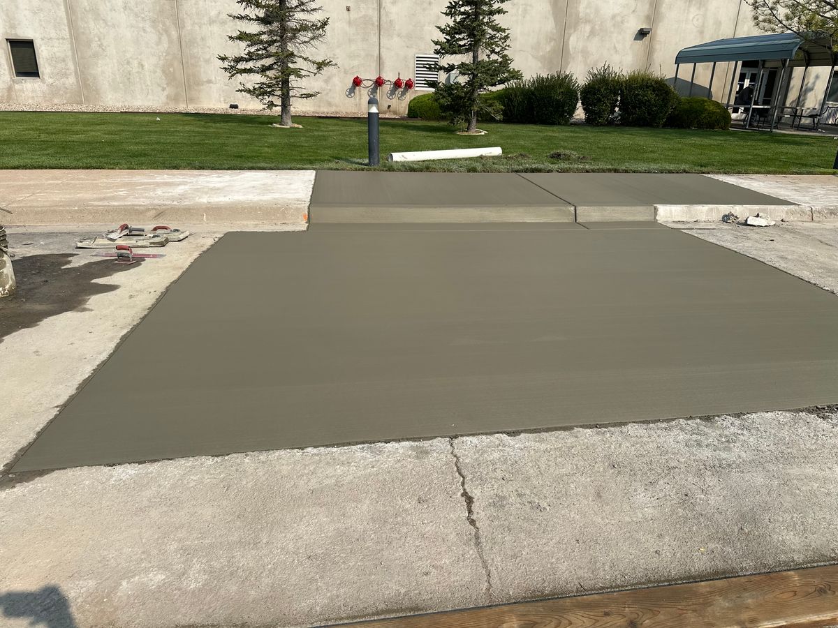 Concrete Slab Construction for Paskco LLC in Tremonton, UT