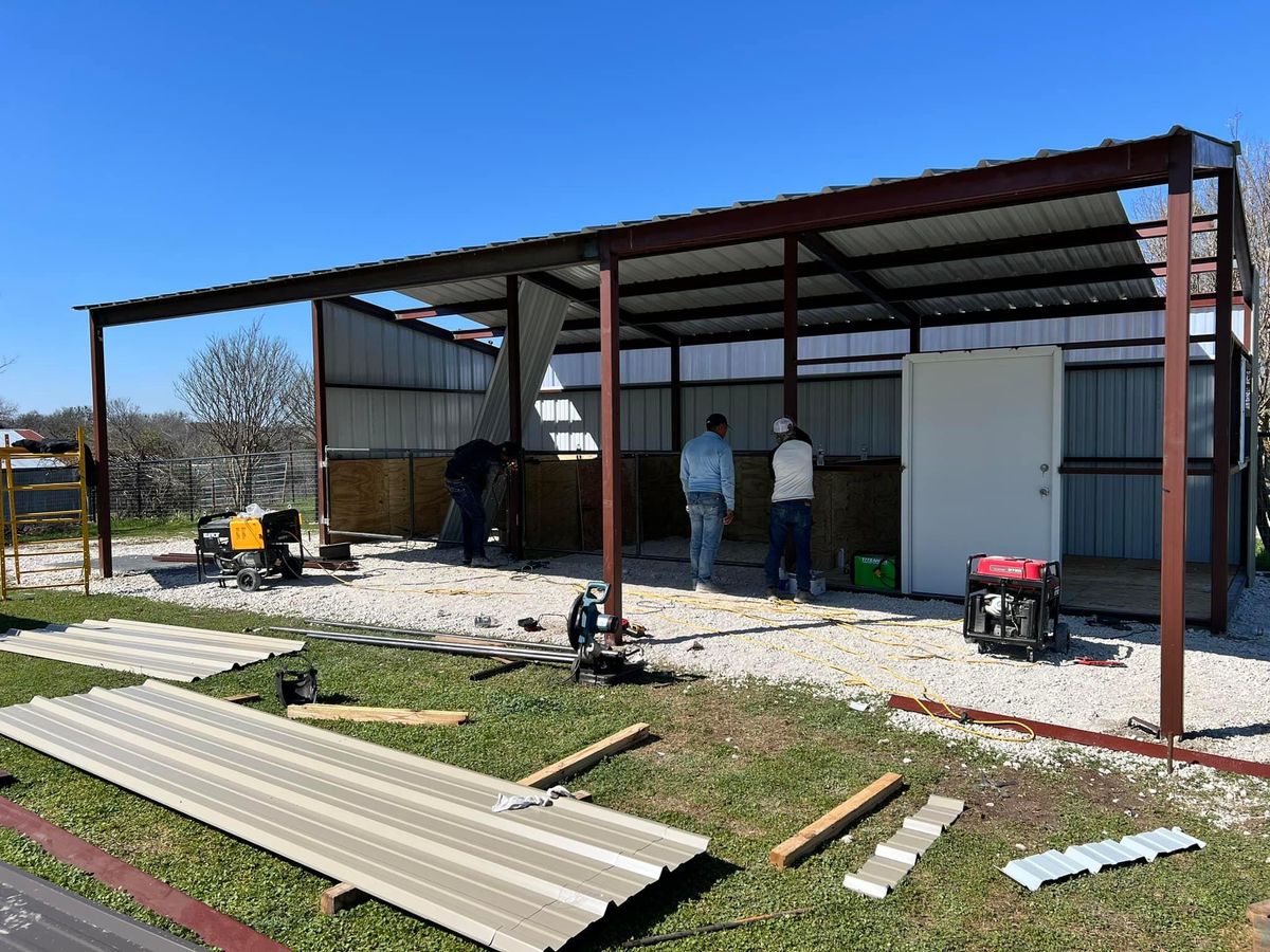 Metal Building Construction for JG Welding & Construction Services in Weatherford, TX