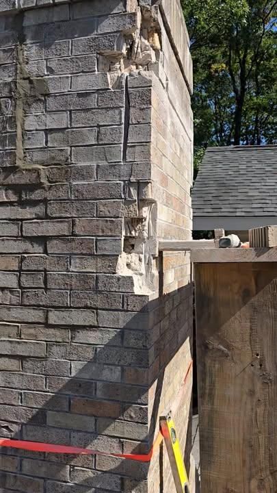 Brickwork for J&J Masonry and Concrete in Escanana, MI