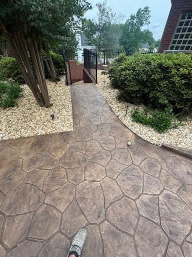 Stamped Concrete Installation for Stillwell Earthworks in Trussville, AL