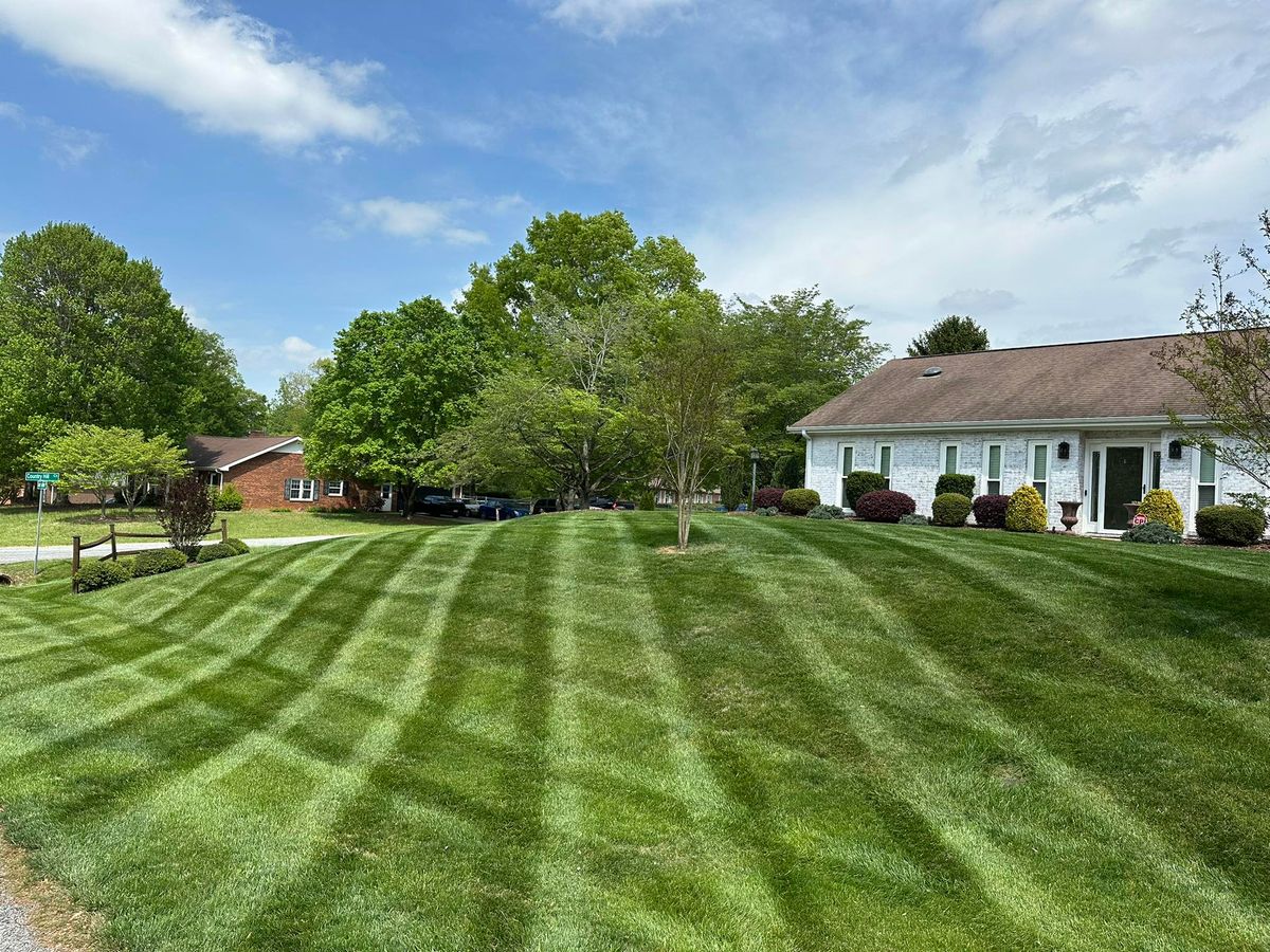 Mowing for Queen’s Landscaping in Kernersville, NC