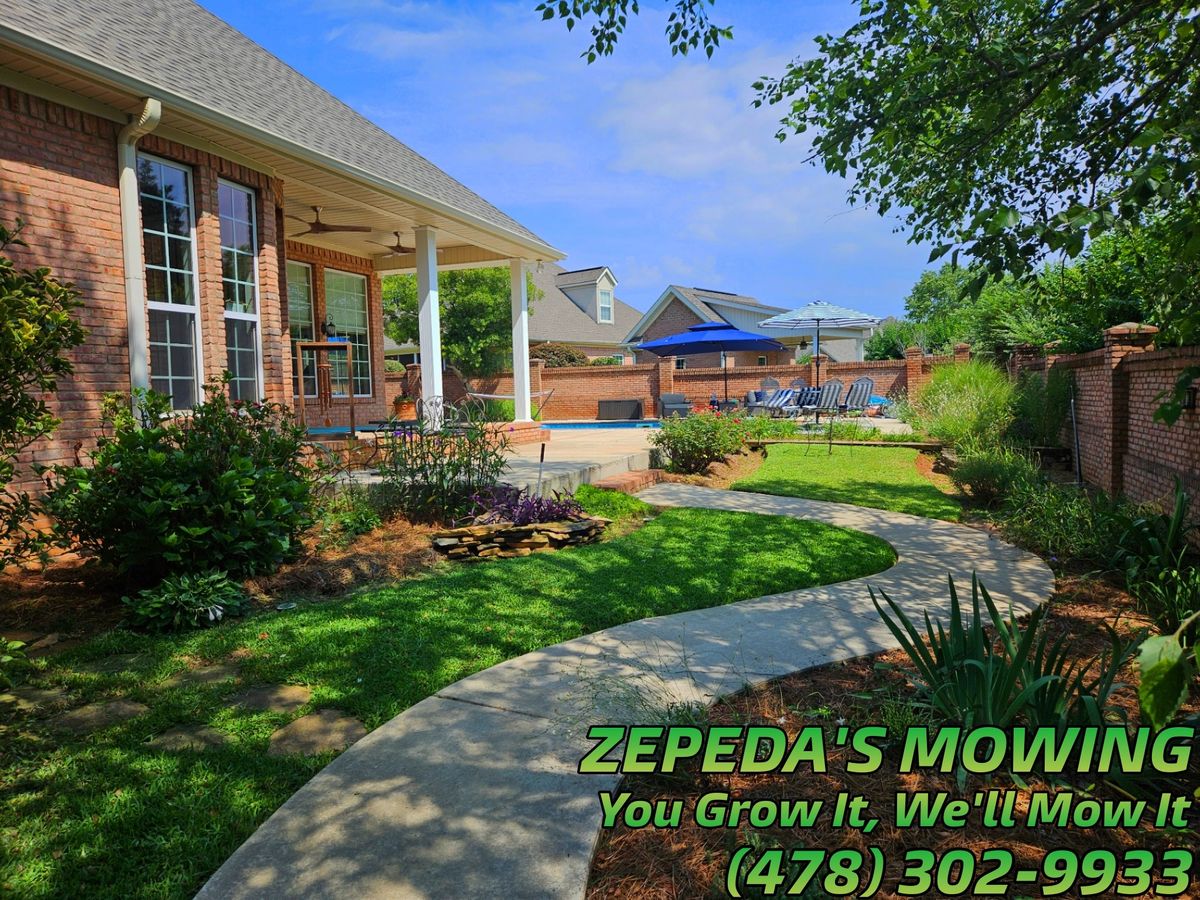 Landscape Installation for Zepeda's Mowing in Fort Valley, GA