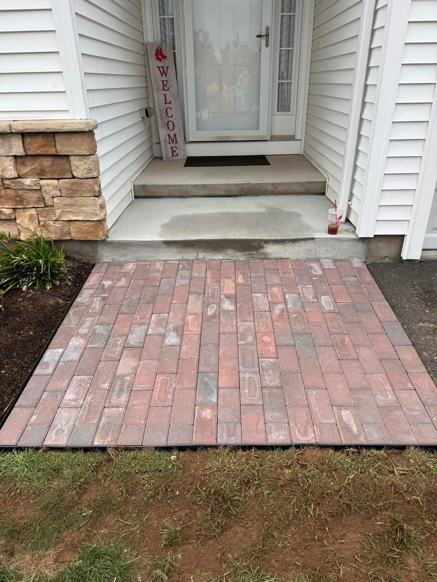 Patio Design & Construction for KMK Property Maintenance in Berlin, CT