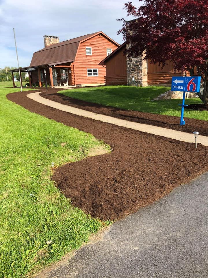 Mulch Installation for Jonathan A. Henne Property Services. in Hamburg, PA