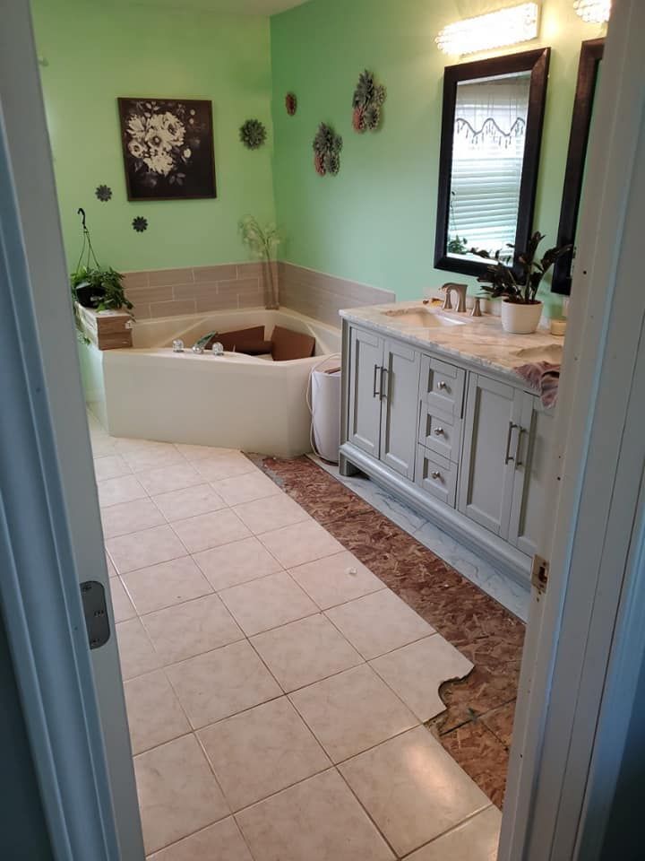 Tiling for Brown Renovating LLC in Findlay, OH