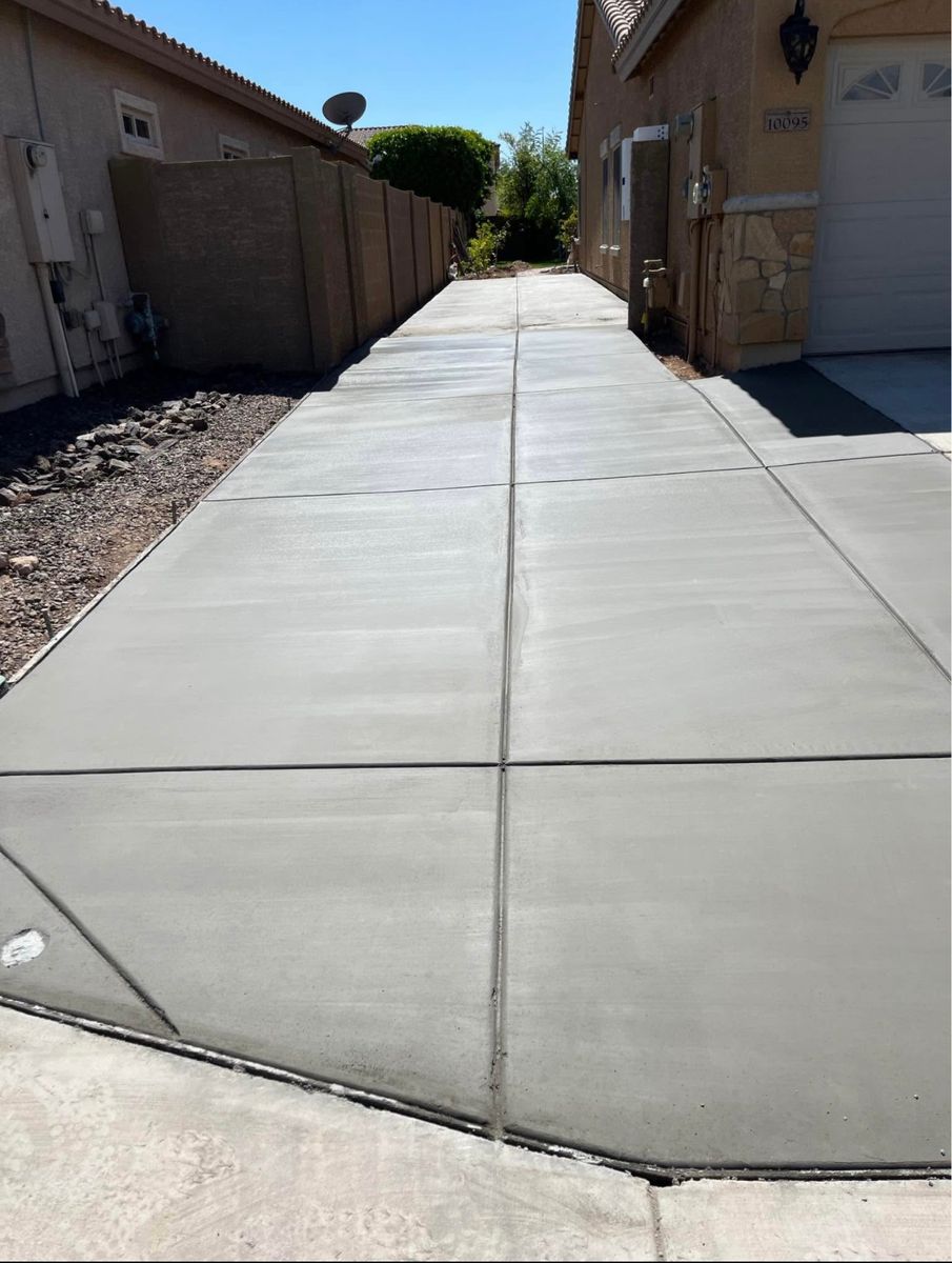 Concrete Installation for Longley Construction in Rio Rancho, NM