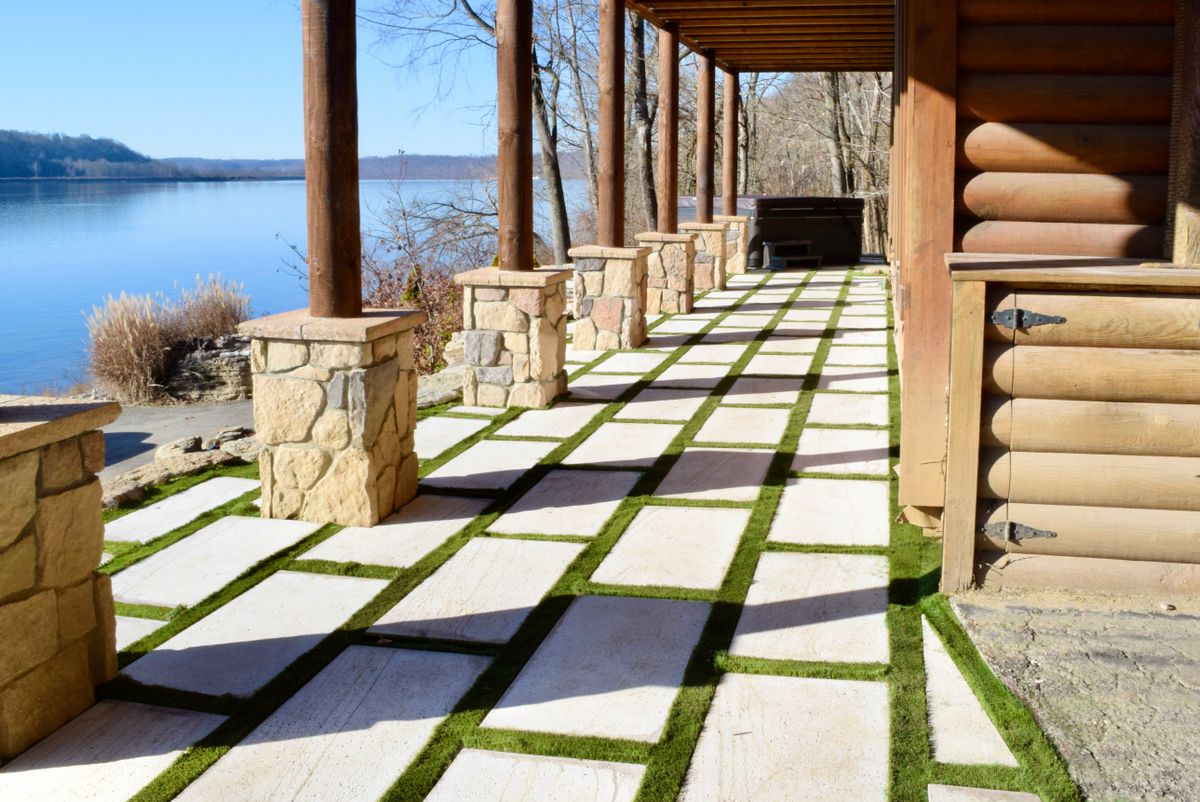 Patio Installation for Lamb's Lawn Service & Landscaping in Floyds Knobs, IN