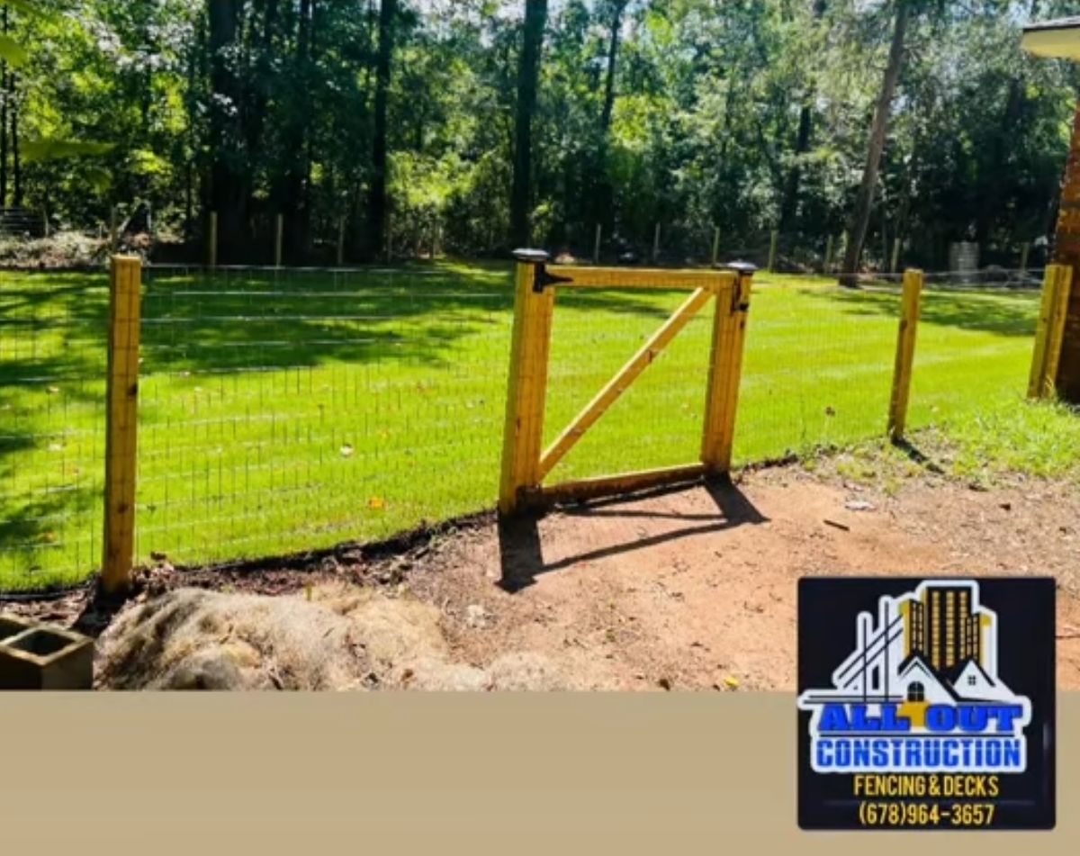 Fencing for All Out Construction in Atlanta, GA