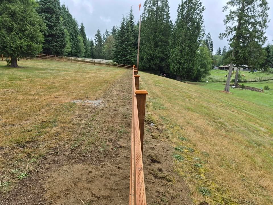 Fence Installation for McBride and Sons Fence in Camano, WA