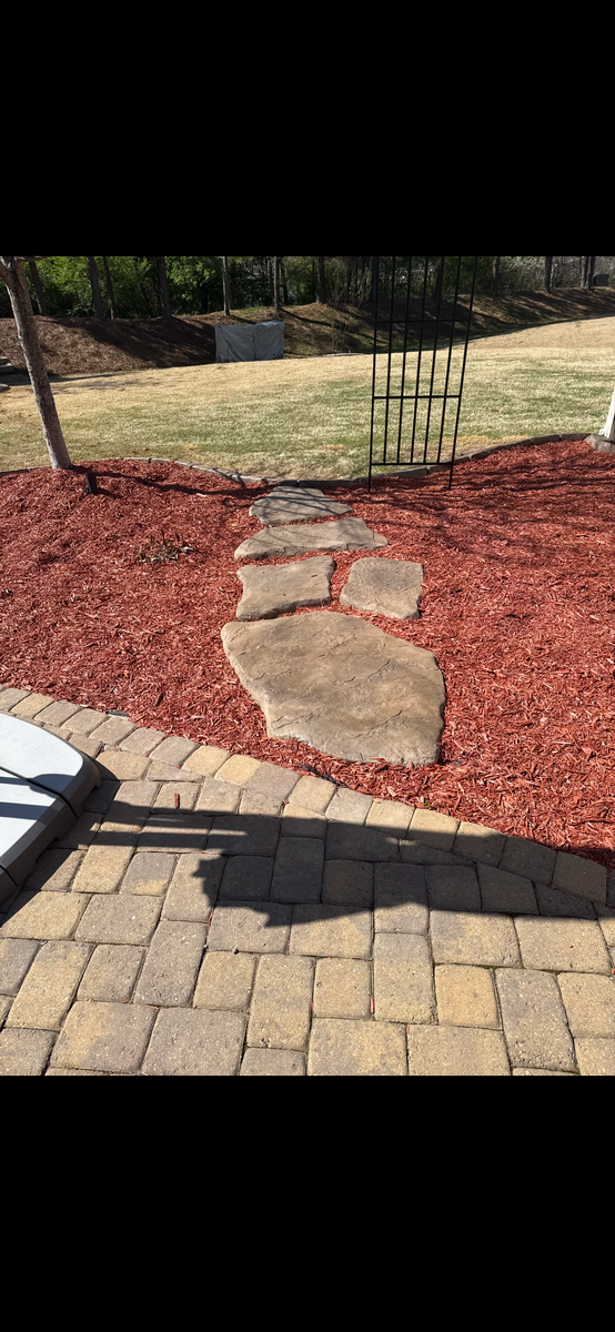 Custom Stepping Stones and Walkways (Add on) for Streamline Borders in Indian trail, NC
