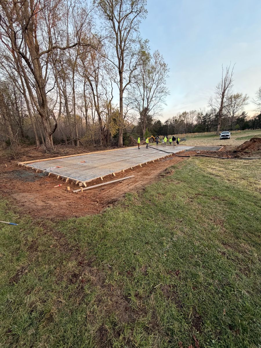 Concrete Slab Construction for J & Son Construction LLC in Forest City, NC