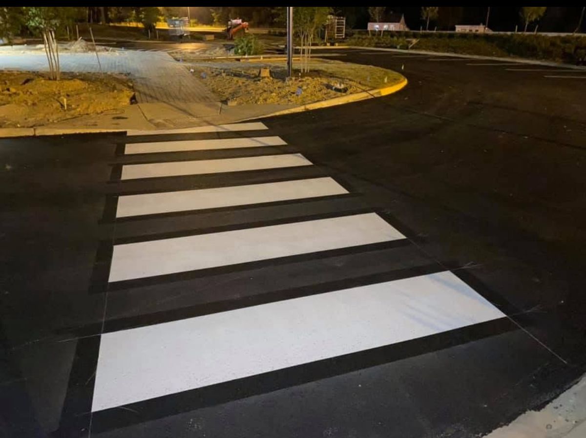 Striping for Payne's Pavement Marking in Warrenton, VA