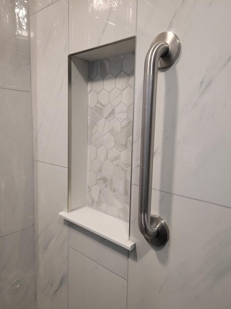 Bathroom Renovation for Linsfort Construction in Villa Park, IL