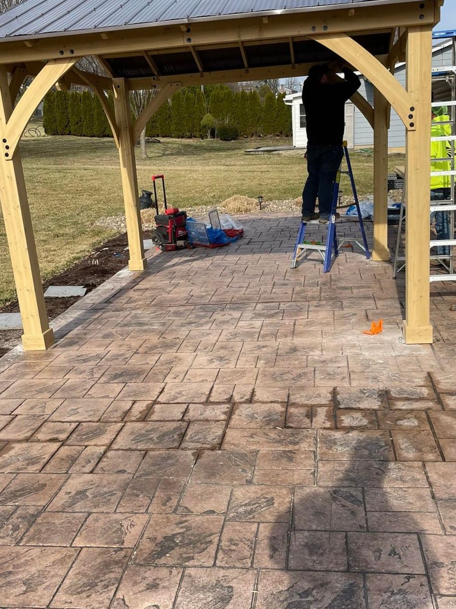 Gazebos and Pergolas for Jonathan A. Henne Property Services. in Hamburg, PA