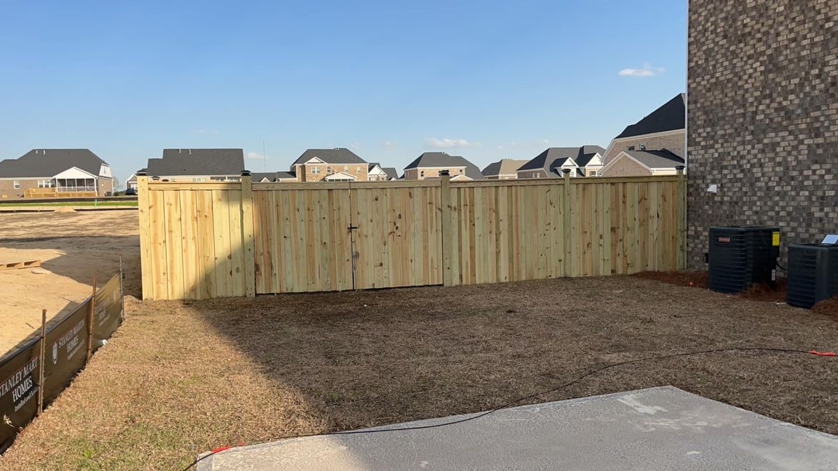 Fence Installation for JB Nealy Fence in Elgin, SC